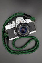 Load image into Gallery viewer, Flat Forest Green Acrylic Camera Strap SE - Hyperion Handmade Camera Straps
