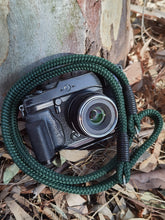 Load image into Gallery viewer, Flat Forest Green Acrylic Camera Strap SE - Hyperion Handmade Camera Straps
