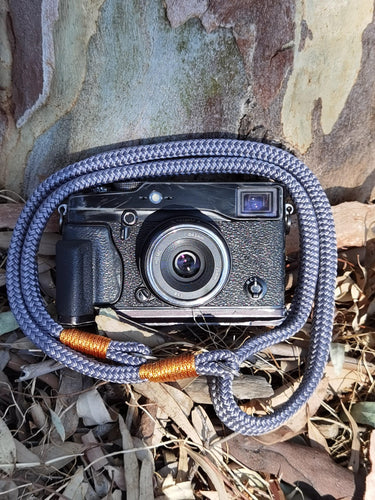 Flat Grey Acrylic Camera Strap SE - Hyperion Handmade Camera Straps