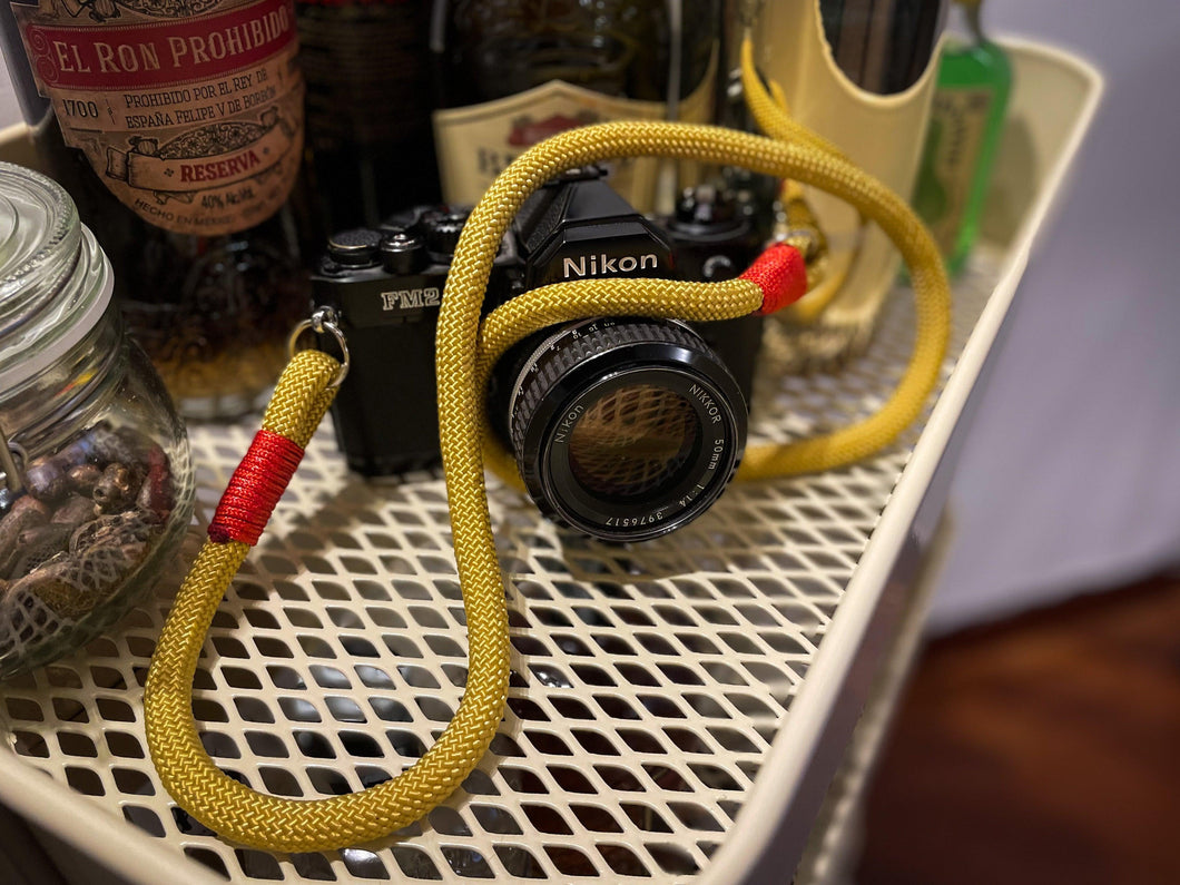 Gold Acrylic Camera Strap - Hyperion Handmade Camera Straps