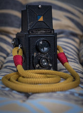 Load image into Gallery viewer, Gold Acrylic Camera Strap - Hyperion Handmade Camera Straps
