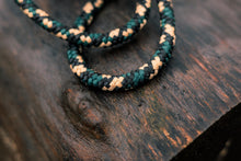 Load image into Gallery viewer, Green -Black-Gold Camera Strap - Hyperion Handmade Camera Straps
