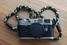 Load image into Gallery viewer, Green -Black-Gold Camera Strap - Hyperion Handmade Camera Straps
