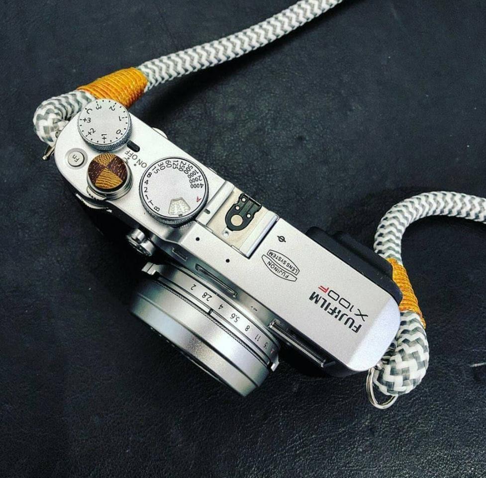 Grey-White Camera Strap - Hyperion Handmade Camera Straps