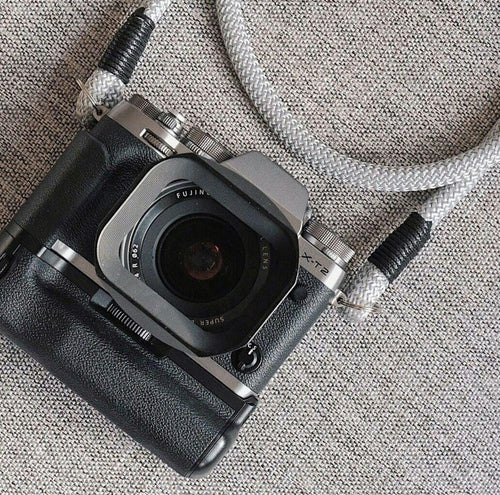 Light Grey Camera Strap - Hyperion Handmade Camera Straps