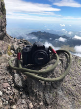 Load image into Gallery viewer, Olive Green Camera Strap - Hyperion Handmade Camera Straps
