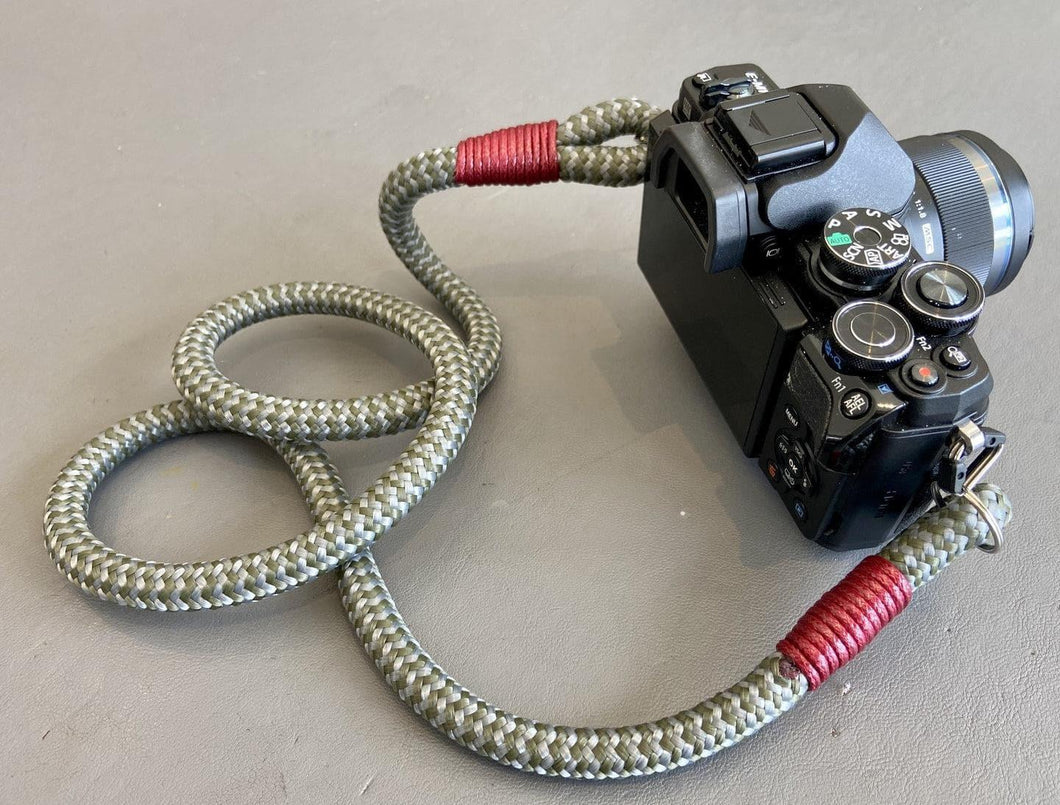 Olive/Grey Camera Strap - Hyperion Handmade Camera Straps