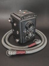 Load image into Gallery viewer, Olive/Grey Camera Strap - Hyperion Handmade Camera Straps
