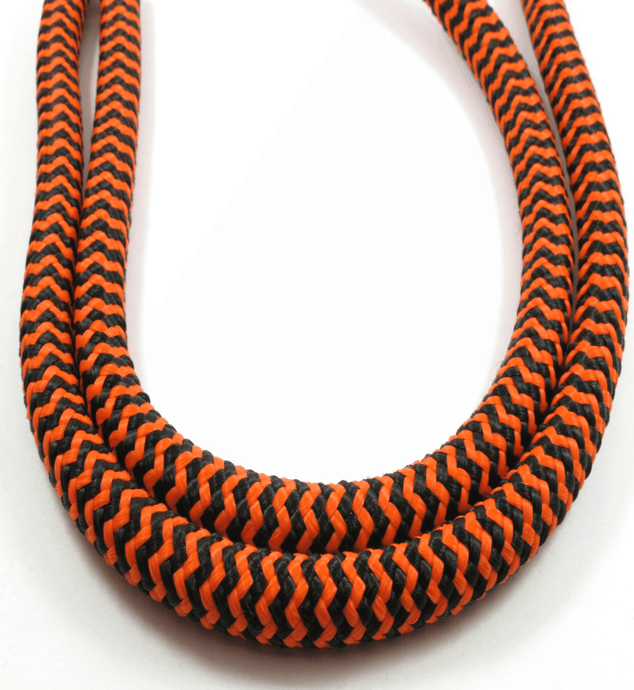 Orange/Black Dog Leash - Hyperion Handmade Camera Straps