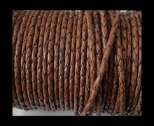 Load image into Gallery viewer, Real Leather Braided Walnut Camera Strap - Hyperion Handmade Camera Straps
