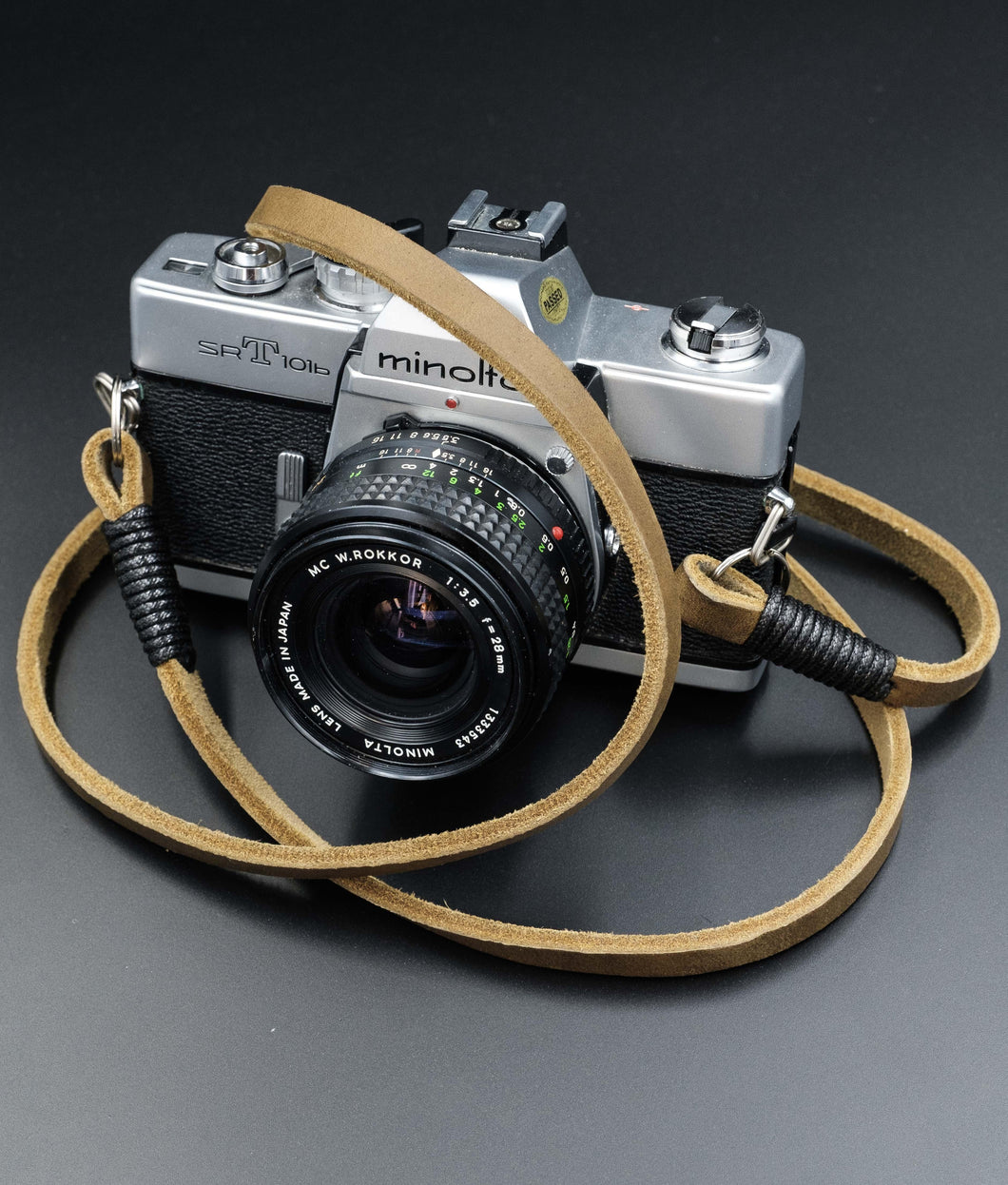 Real Pull-Up Waxed Leather Camera Strap - Olive Green 10mm - Hyperion Handmade Camera Straps