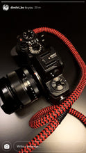 Load image into Gallery viewer, Red-Black Camera Strap - Hyperion Handmade Camera Straps
