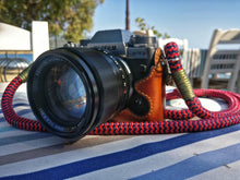 Load image into Gallery viewer, Red-Blue Camera Strap - Hyperion Handmade Camera Straps
