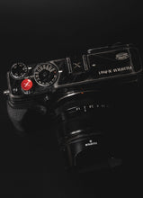 Load image into Gallery viewer, Red X Soft Release Button - Hyperion Handmade Camera Straps
