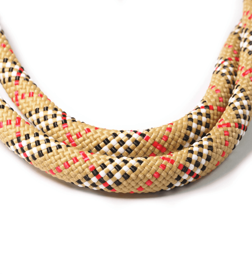 Tartan Beige Dog Leash - Hyperion Handmade Camera Straps