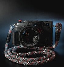 Load image into Gallery viewer, Tartan Grey Camera Strap - Hyperion Handmade Camera Straps
