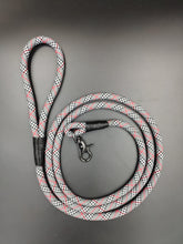 Load image into Gallery viewer, Tartan Grey Dog Leash - Hyperion Handmade Camera Straps
