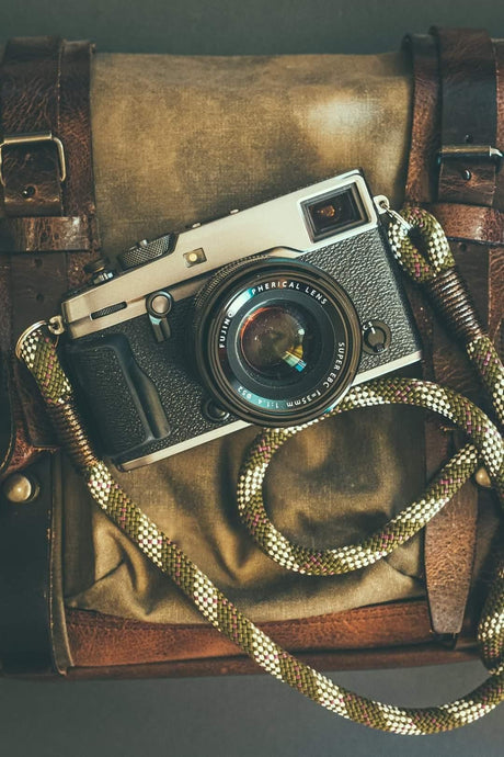 Tartan Olive Camera Strap - Hyperion Handmade Camera Straps