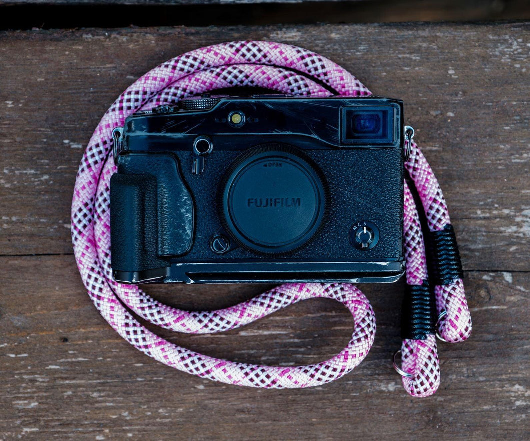 Tartan Pink Camera Strap - Hyperion Handmade Camera Straps