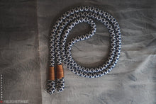Load image into Gallery viewer, Tiled Blue/Silver Camera Strap - Hyperion Handmade Camera Straps
