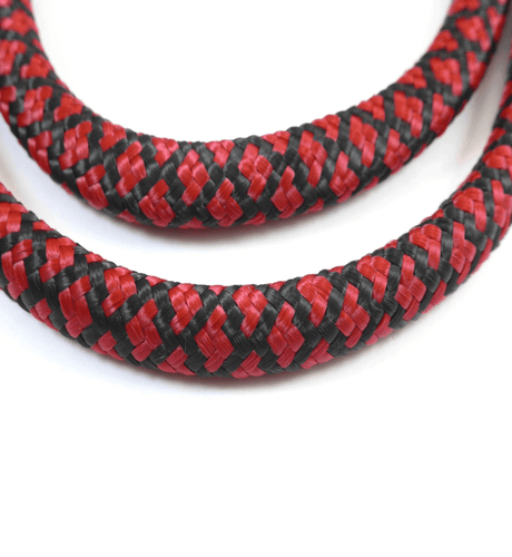 Tiled Burgundy/Black Dog Leash - Hyperion Handmade Camera Straps