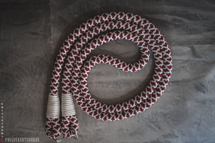 Tiled White/Burgundy Camera Strap - Hyperion Handmade Camera Straps