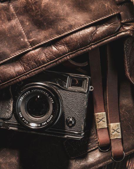 X Leather Camera Strap Dark Brown 15mm - Hyperion Handmade Camera Straps