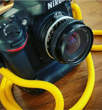 Load image into Gallery viewer, Yellow Camera Strap - Hyperion Handmade Camera Straps
