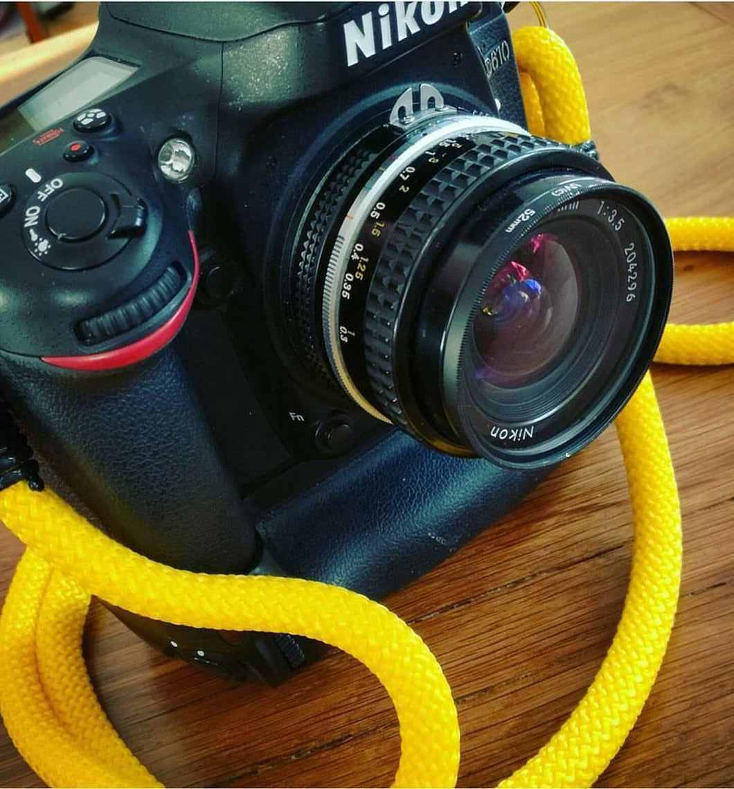 Yellow Camera Strap - Hyperion Handmade Camera Straps